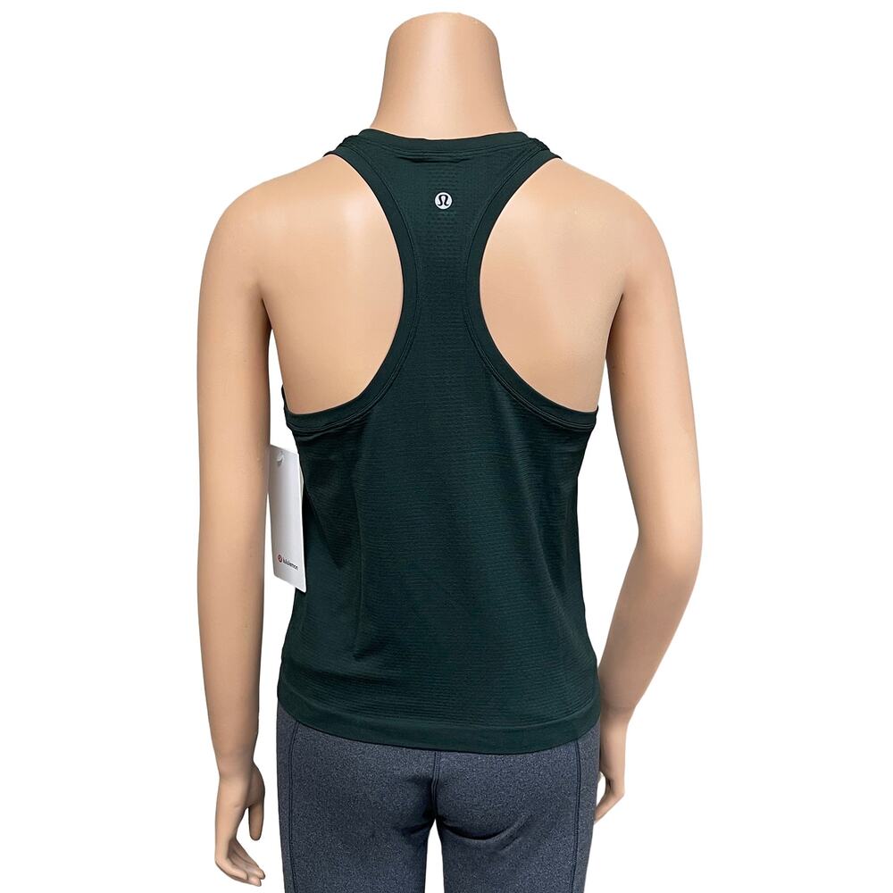 Lululemon Swiftly Tech Scoopneck Tank Sz 6 New $58 Green Race Waist Length Top - Picture 2 of 10
